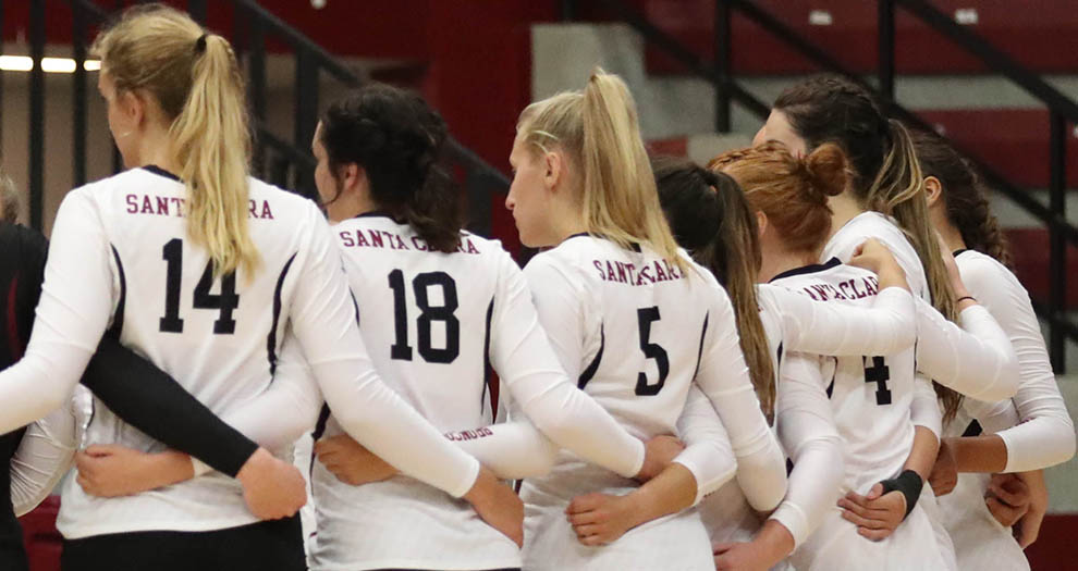 Santa Clara plays three matches in five days this week, including home contests at Leavey Center on Thursday night and Saturday afternoon.