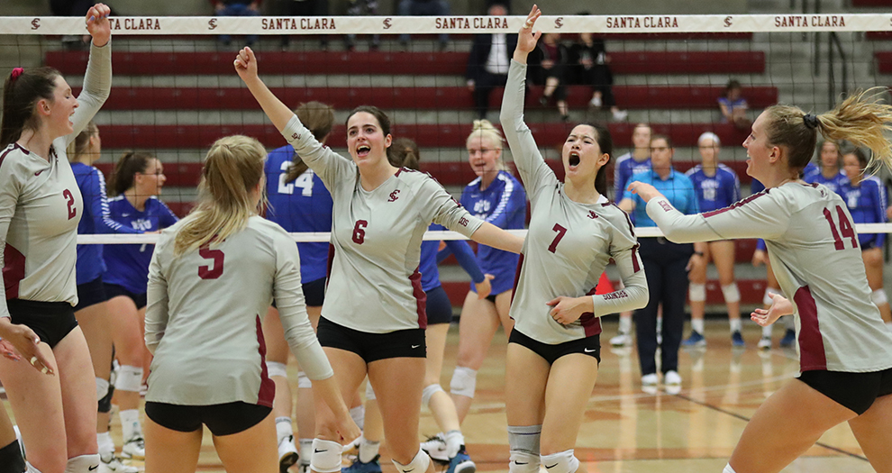 Santa Clara is 6-3 at home and will play its final three matches the the regular season in Leavey Center.