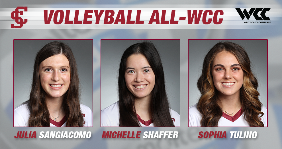 Santa Clara Trio Recognized in WCC Volleyball Spring Honors