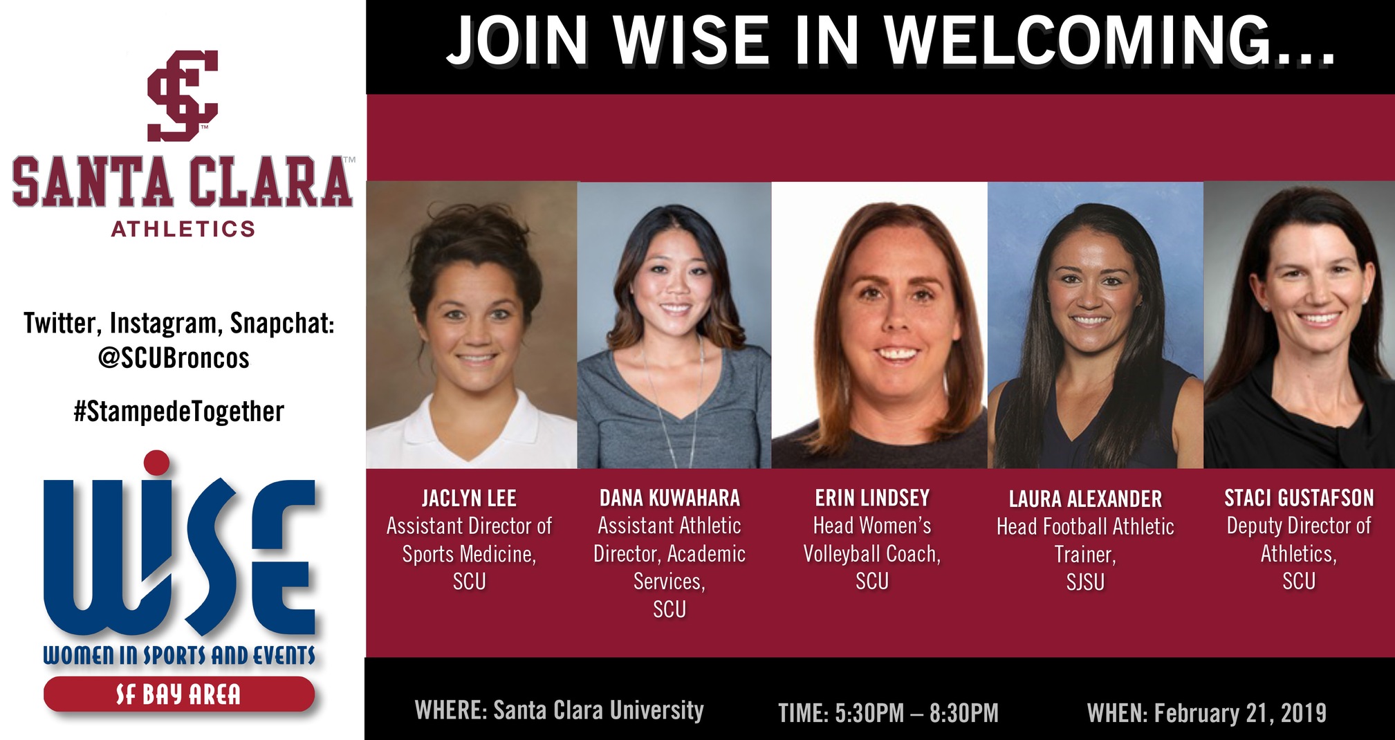 Women in Sports and Events To Host Breaking Barriers in the NCAA Event at Santa Clara