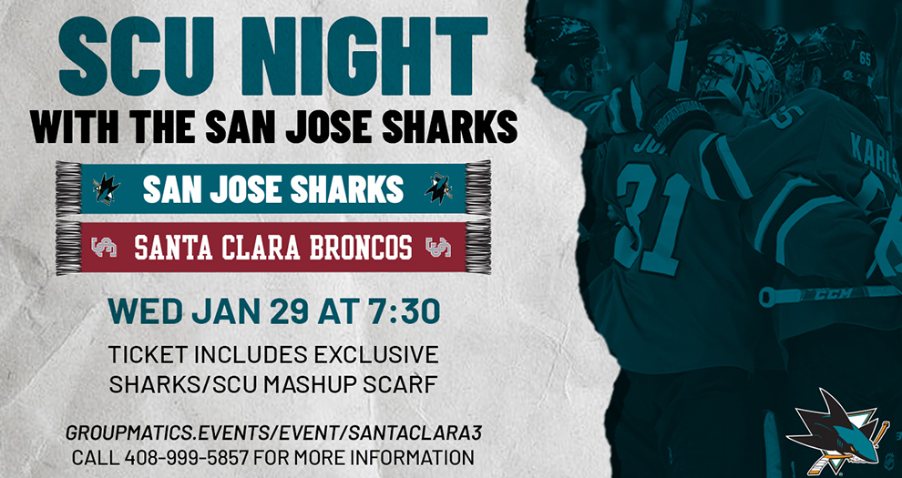 Tickets Available for SCU Night with the San Jose Sharks