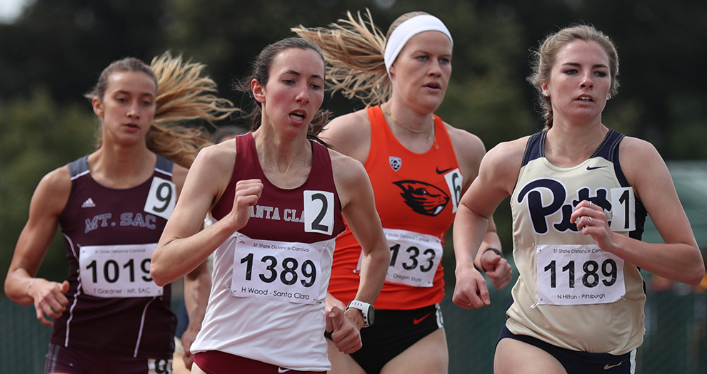 Hannah Wood is one of six seniors between the men's and women's teams competing on Saturday.