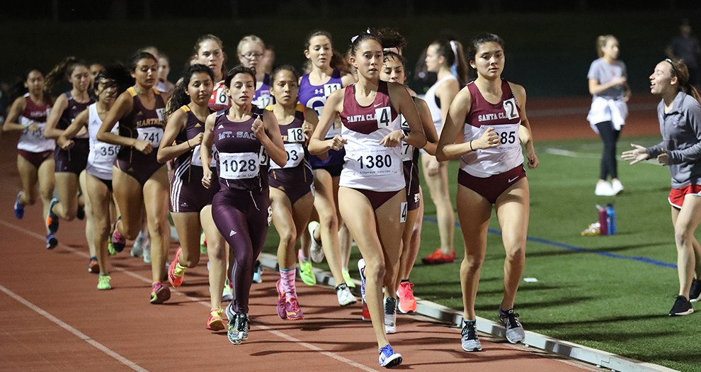 Noelani Obermeyer (4) and Marisa Sanchez (2) are two of several Broncos that will race on Saturday morning.