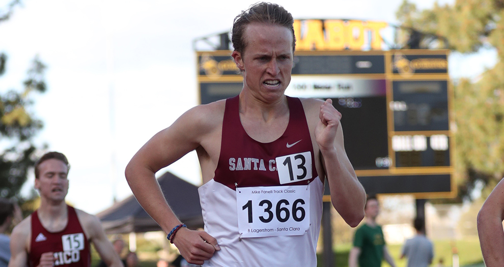 Brennan Lagerstrom broke a nearly decade-old record at 800 meters on Saturday.
