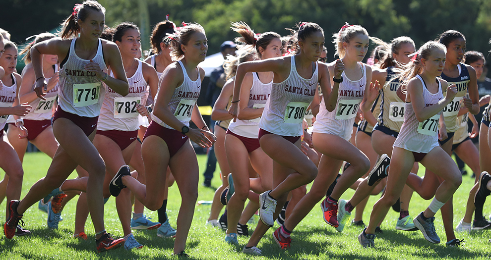 Santa Clara had four women's runners score for the second straight meet at the Vanderbilt Commodore Classic on Saturday morning (Nabholz, Fujiwara, Obermeyer, King).