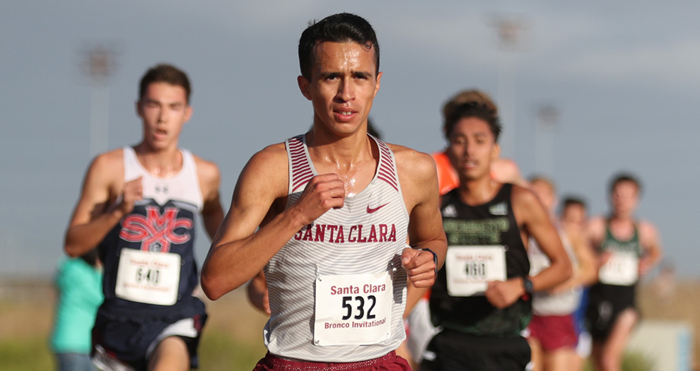Jorge Estrella led the men's team for the third straight meet on Friday and helped the Broncos finish in fourth place, their best mark as a team at conference since 2011.