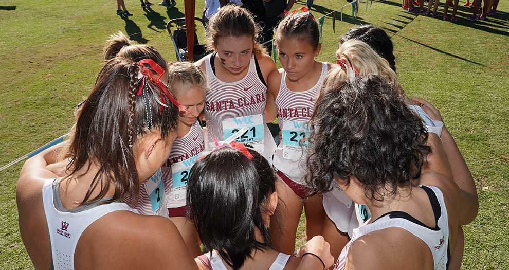 Santa Clara's women's and men's teams each had their best finish at the West Coast Conference Championships since 2011. (Photo: Kyle Terada/West Coast Conference)