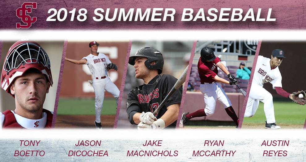 Bronco Baseball Players Update in 2018 Summer Ball