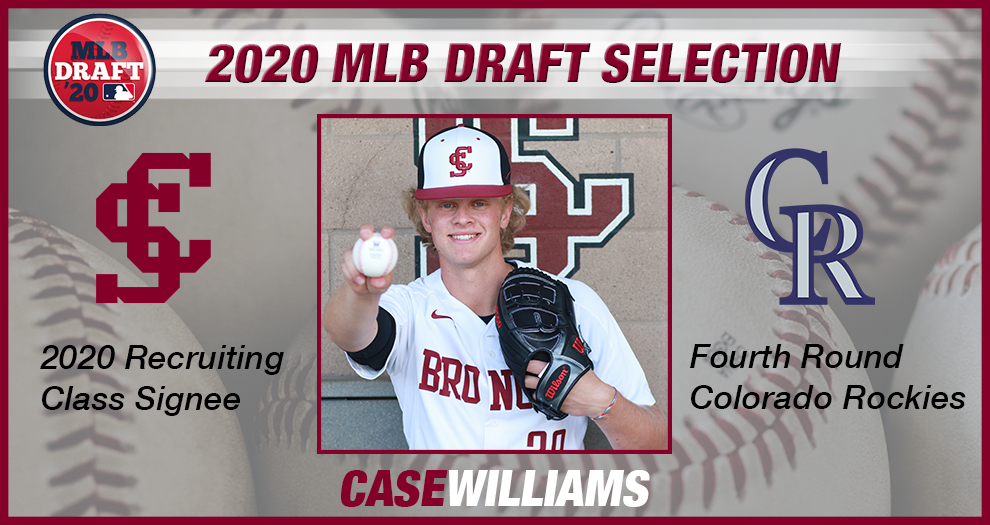 Baseball Signee Selected in the Fourth Round of 2020 MLB Draft