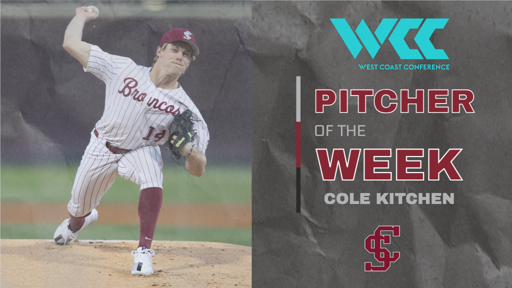 Cole Kitchen Named WCC Pitcher of the Week
