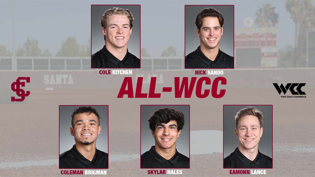 Five Baseball Players Named All-WCC