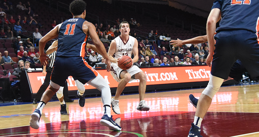Men's Basketball Falls in Opening Round of WCC Tournament to Pepperdine