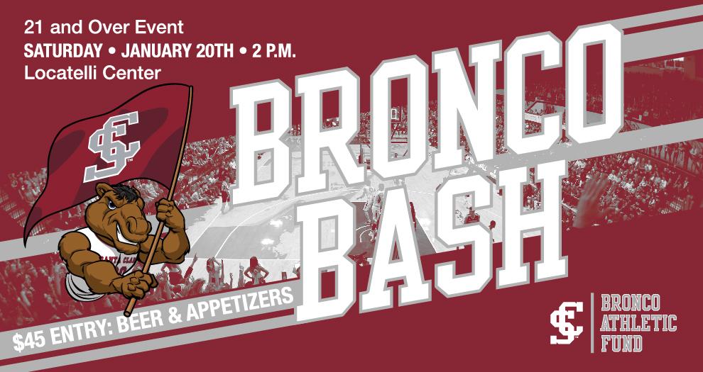 Inaugural Bronco Bash Scheduled for January 20