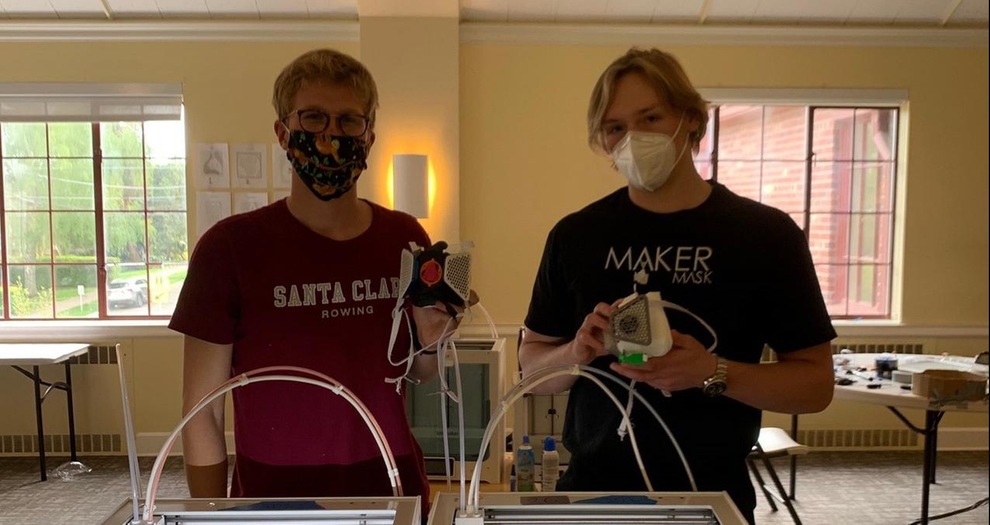 Pair of Men's Rowers Working to Make Protective Masks for COVID-19