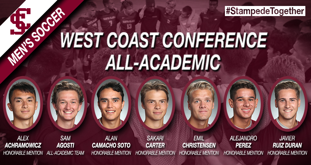 Seven Men’s Soccer Student-Athletes Receive WCC All-Academic Recognitions