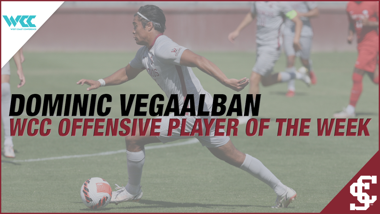 Vegaalban Named WCC Men’s Soccer Offensive Player of the Week