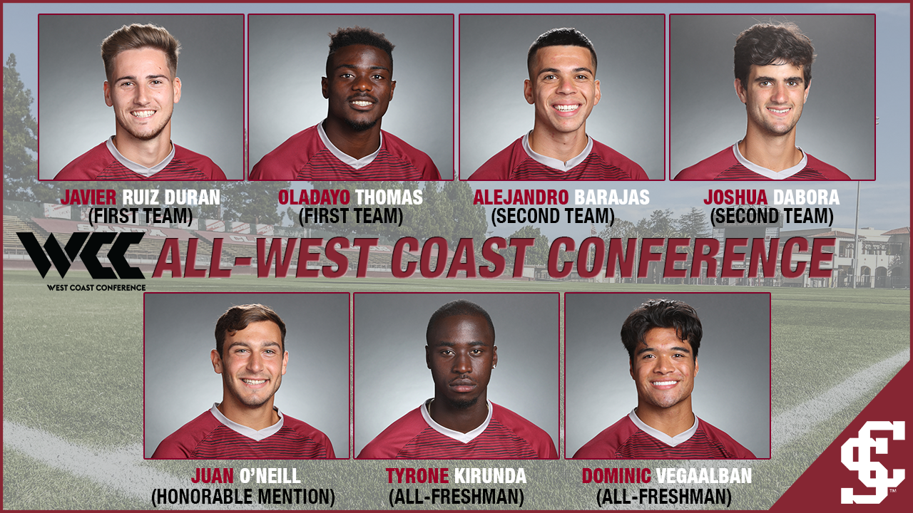 Seven Men’s Soccer Players Earn All-WCC; Rast Named Coach of the Year