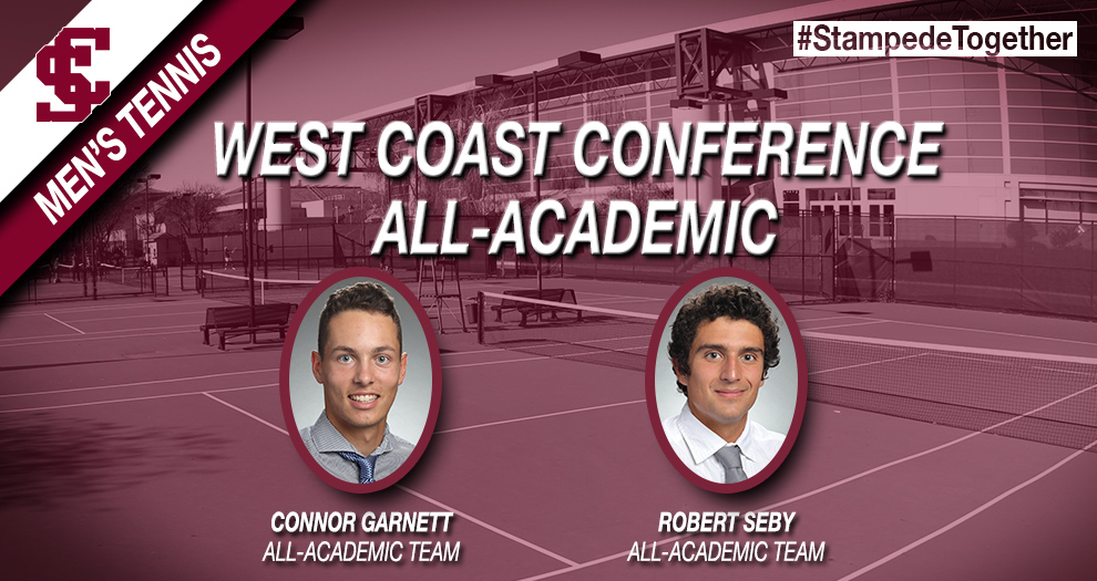 Garnett, Seby Recognized with WCC Men’s Tennis All-Academic Honors