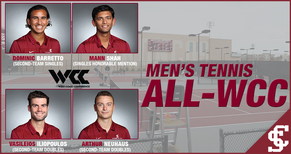 Men’s Tennis – Four Broncos Named All-West Coast Conference