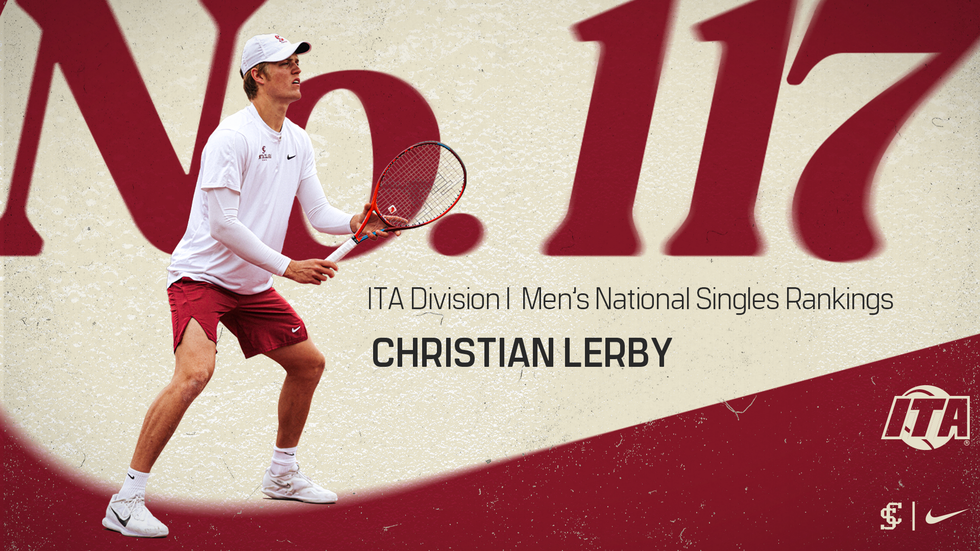 Men’s Tennis Christian Lerby Makes ITA Rankings