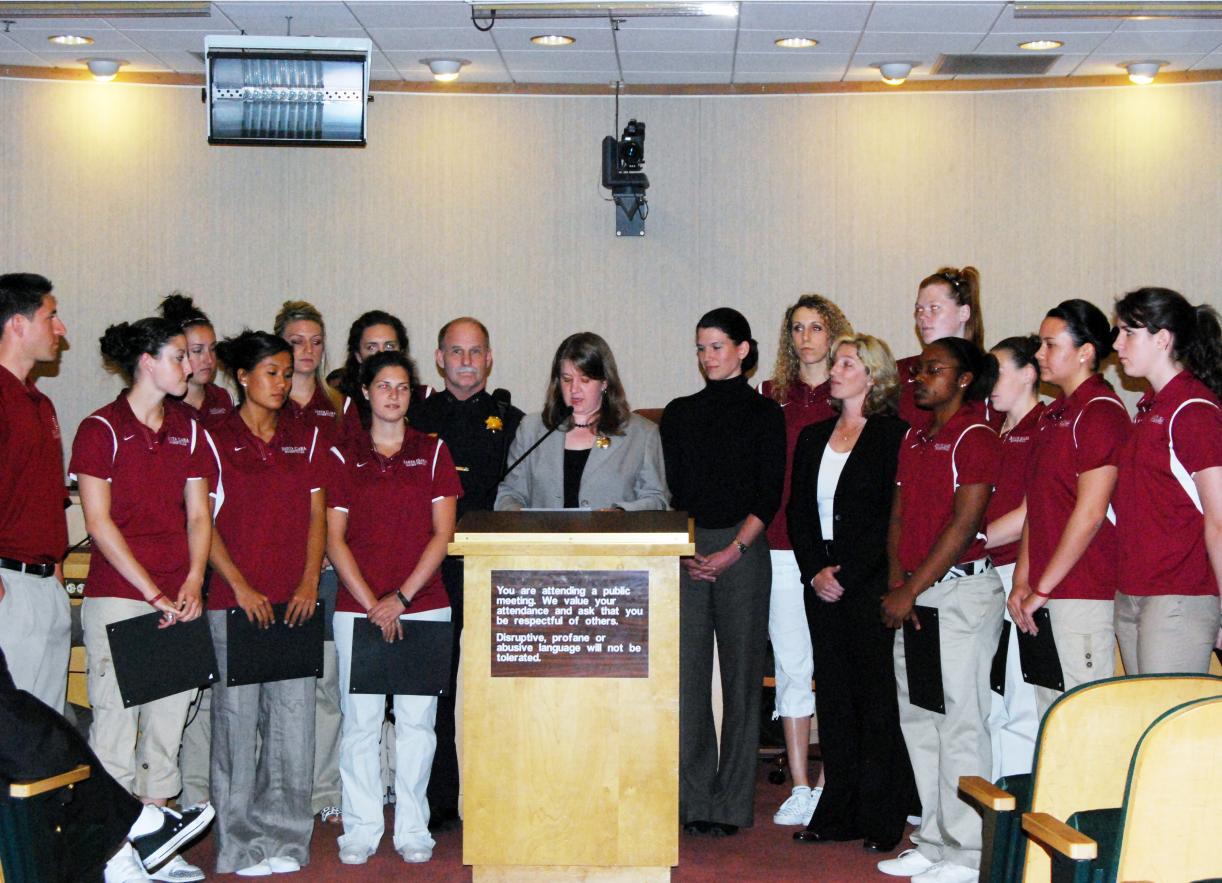 Santa Clara Women's Basketball Honored for Community Involvement