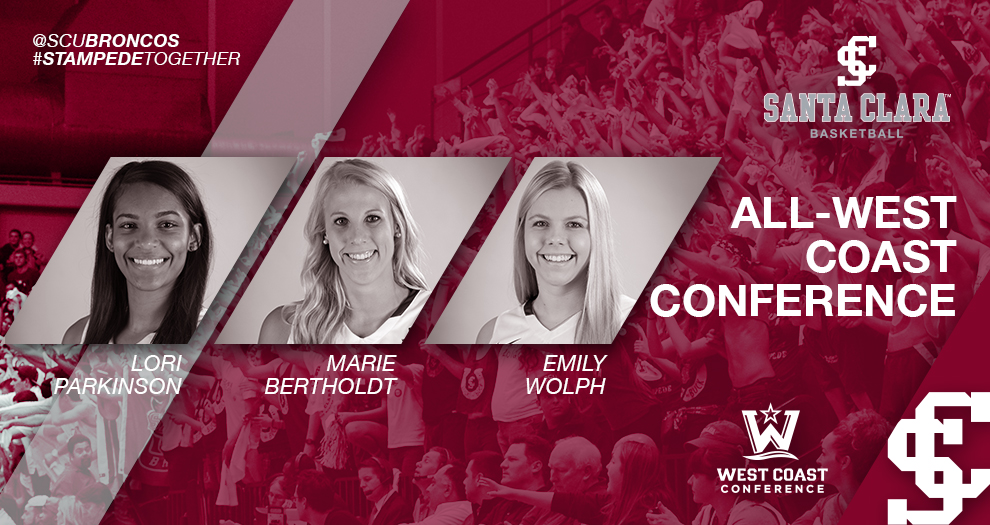 Three Women's Basketball Players Named to All-WCC Teams