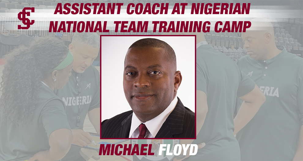Women's Basketball Associate Head Coach Michael Floyd Works with Nigerian National Team