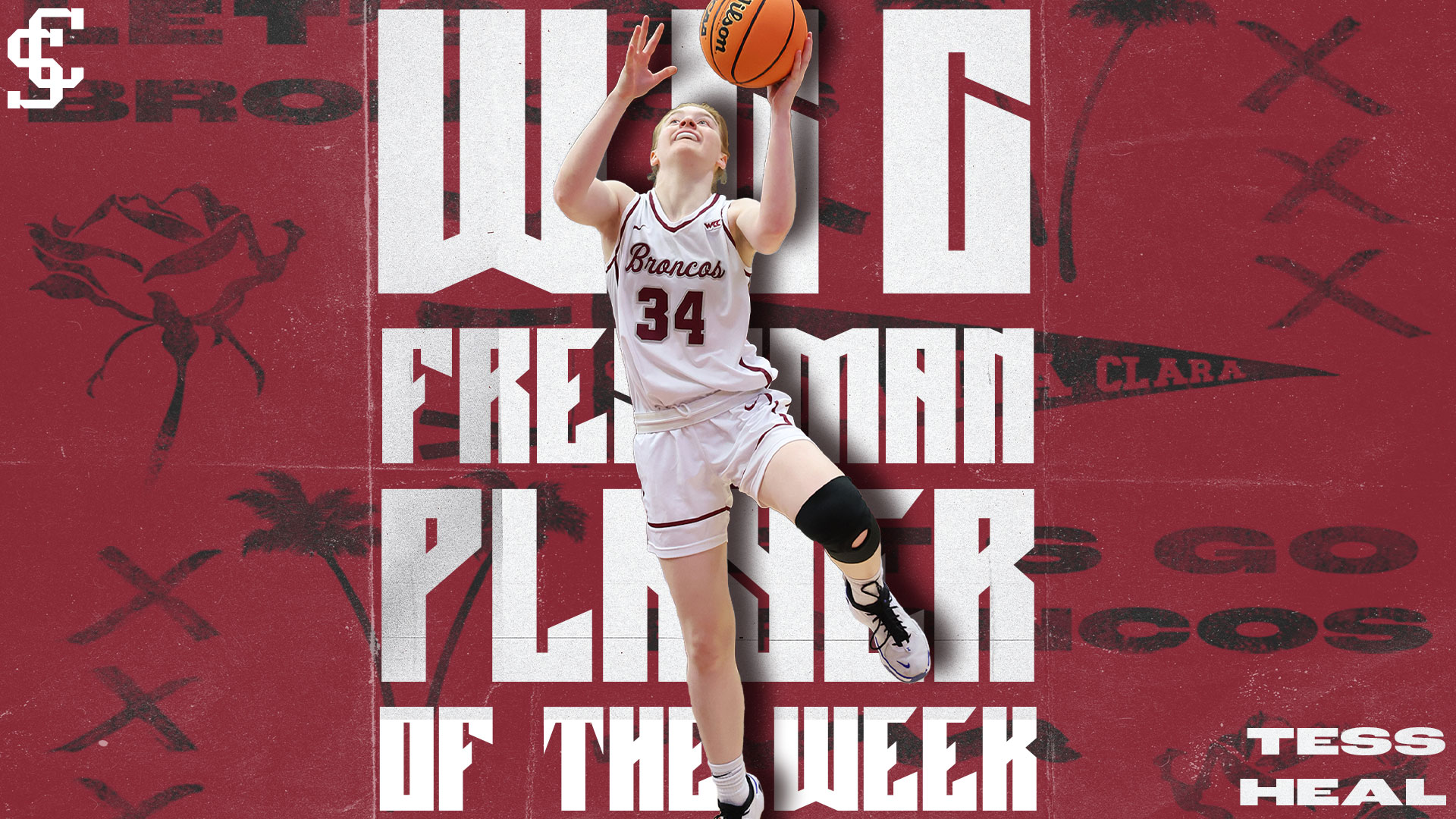 Heal Collects Seventh WCC Freshman of the Week Award