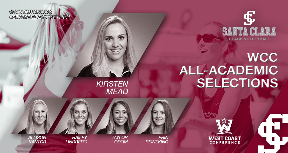 Mead Named to WCC All-Academic Team for Sixth Time; Five Beach Volleyball Players Recognized