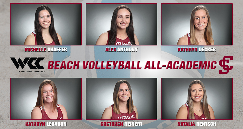 Beach Volleyball Sets Program Record with Six WCC All-Academic Honorees