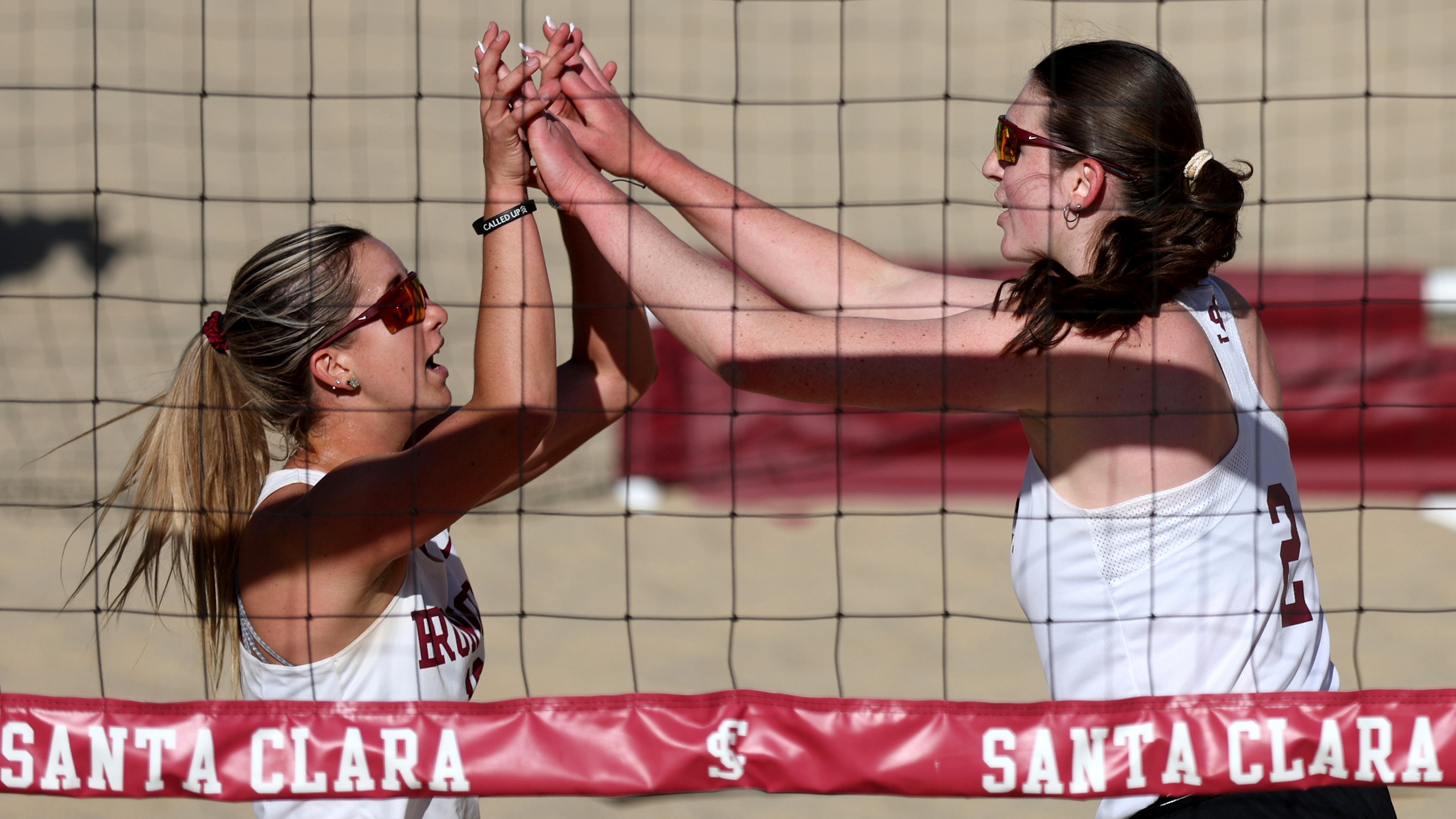 Beach Volleyball Defeats Dons on Home Courts