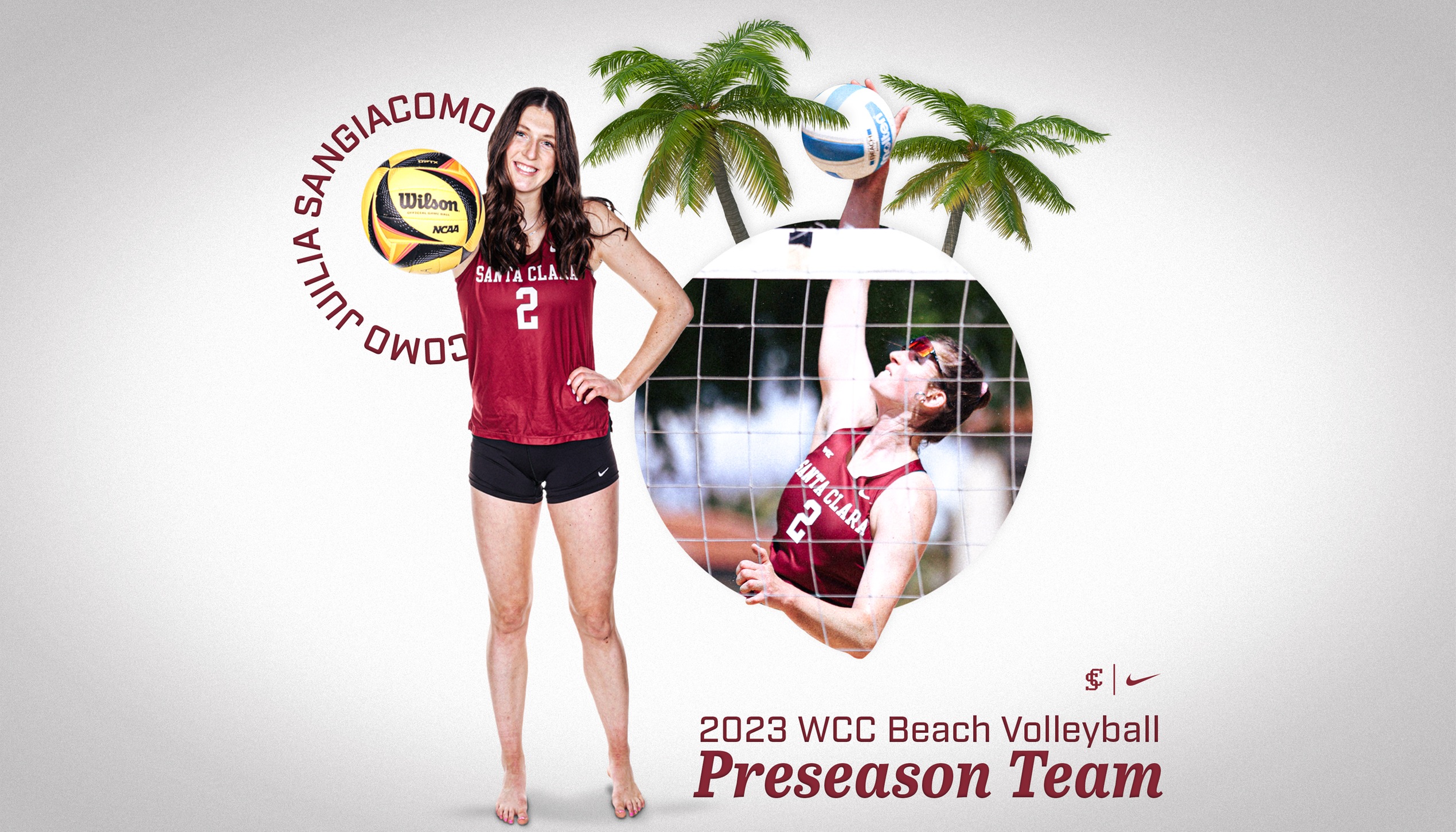 Sangiacomo Named to WCC Preseason Team, Beach Volleyball Picked Third