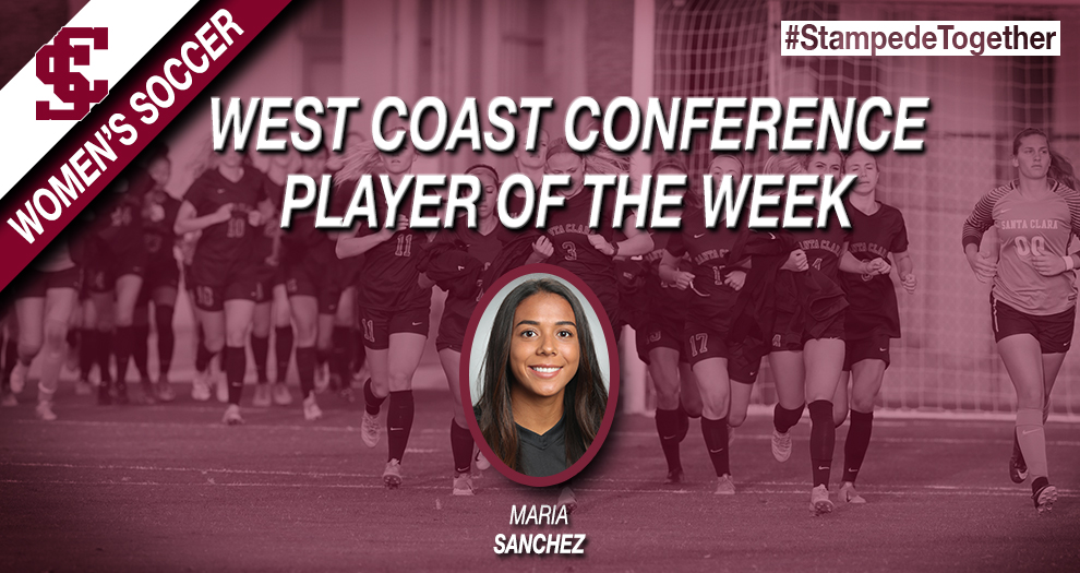Sanchez Named WCC Player of the Week After Four Assist Performacne