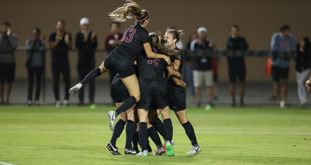 No. 12 Women's Soccer Wins Thriller Over No. 2 North Carolina
