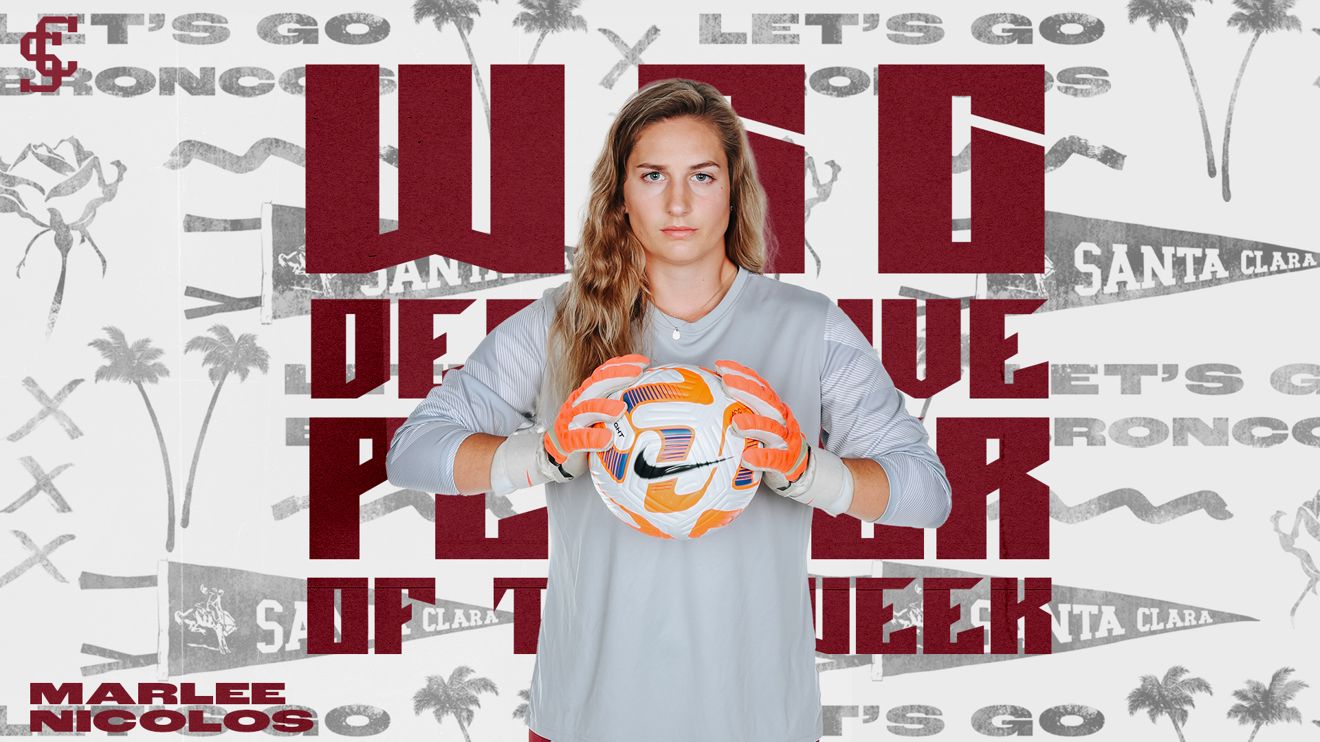 Nicolos Named WCC Defensive Player of the Week
