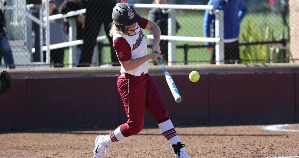 Softball Comes Up Short in Offensive Shootout; Second Game Canceled