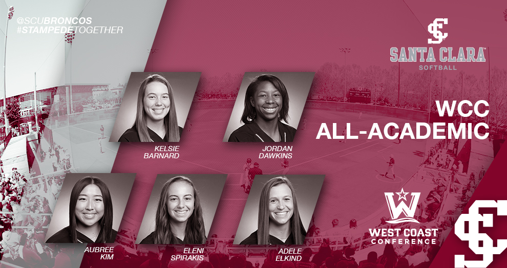 Five Softball Players Honored for Work in the Classroom