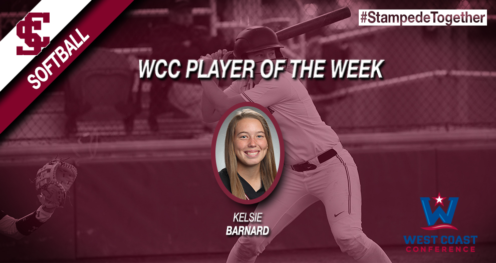 Barnard Named West Coast Conference Player of the Week