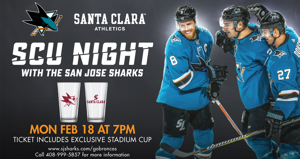 Tickets Available for SCU Night with the San Jose Sharks