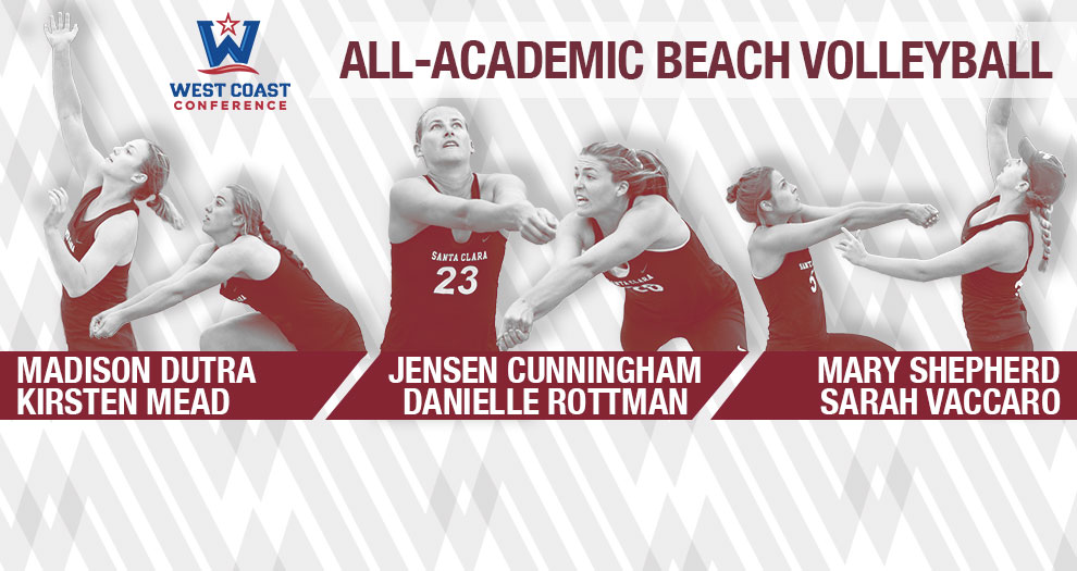 Six Broncos Receive WCC Beach Volleyball All-Academic Honors