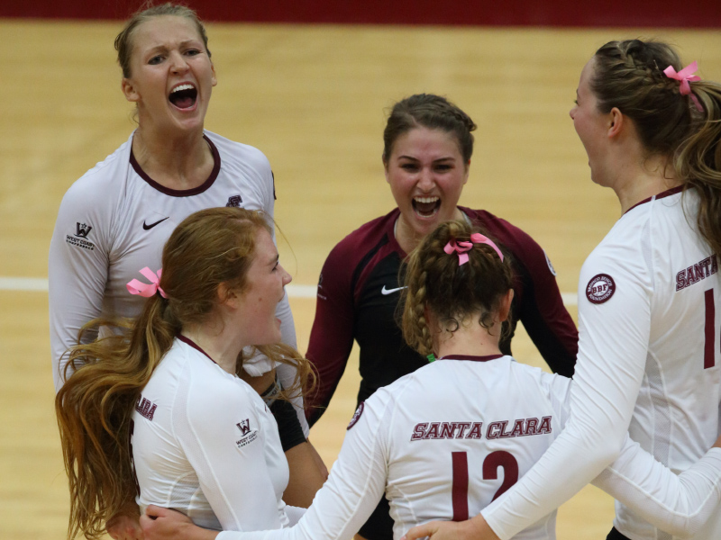Santa Clara Volleyball Knocks Out No. 16 BYU In Five
