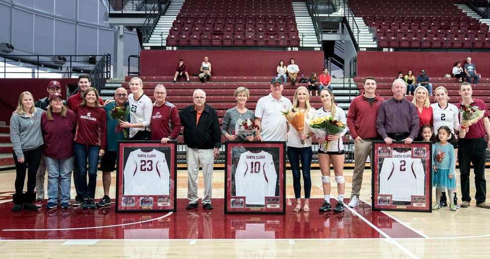 Volleyball Wins Thriller on Senior Day, Downs LMU in Five Sets