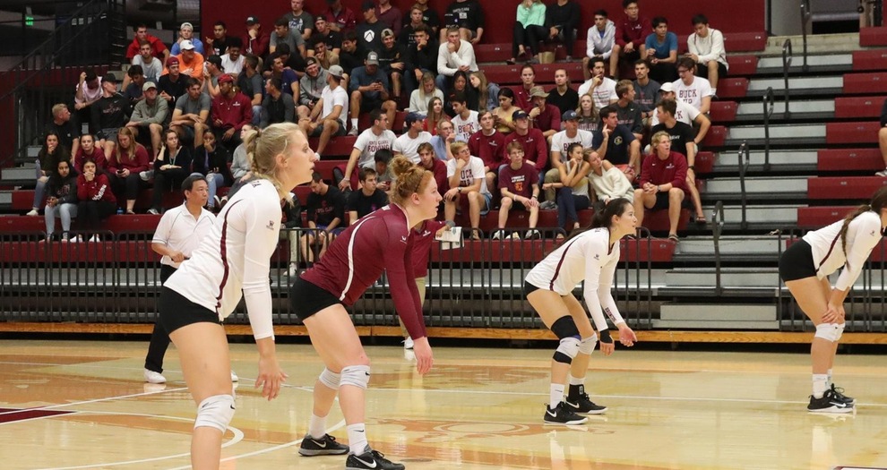 Volleyball Battles, But Falls to San Diego in Straight Sets
