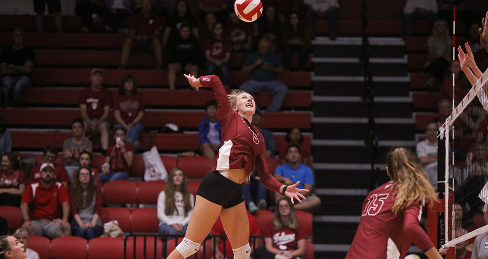 Allison Kantor was named Indiana Invitational Tournament MVP on Saturday. She posted 16 kills and four aces to help the Broncos defeat the host Hoosiers and claim the tournament crown.