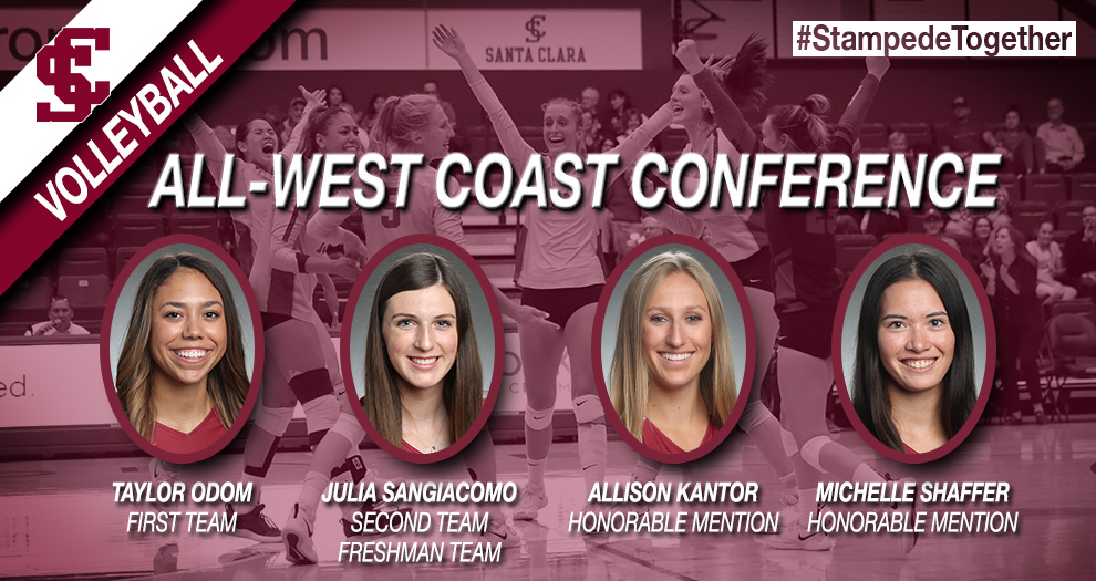 Four Broncos Recognized in WCC Volleyball Awards