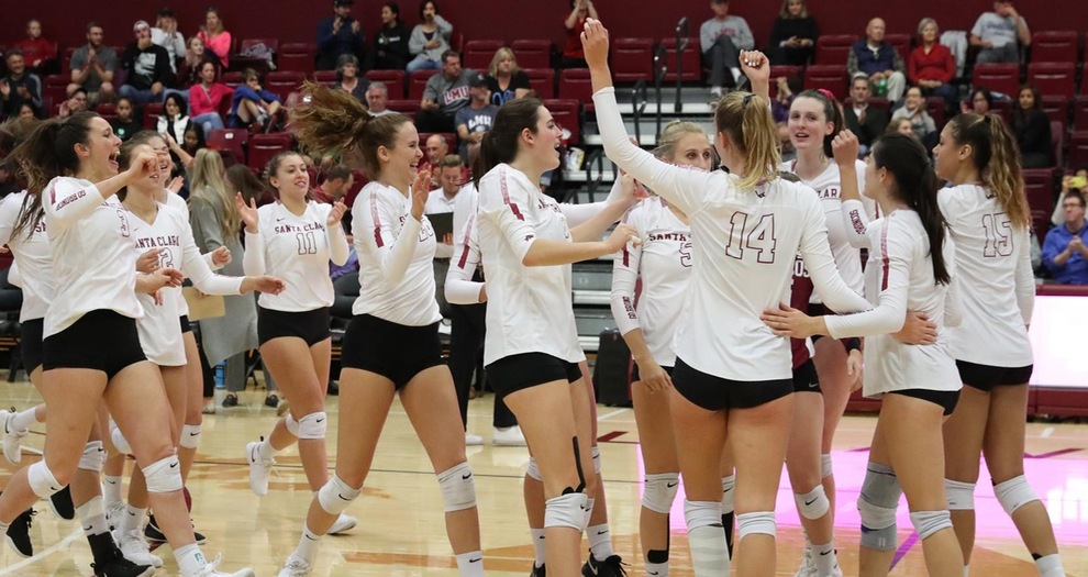 Volleyball Prevails in Four Sets Against LMU on Senior Day