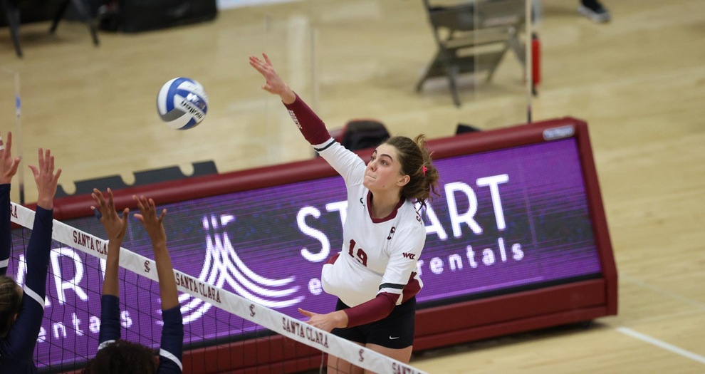 Nationally-Ranked San Diego Outlasts Volleyball in Season Opener