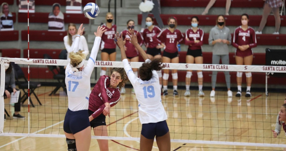 Volleyball Battles in Three Close Sets in Loss at LMU