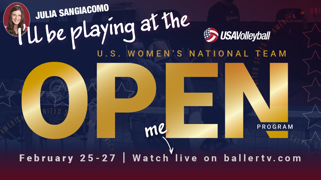 Sangiacomo to Take Part in USAV Women’s National Team Open Program