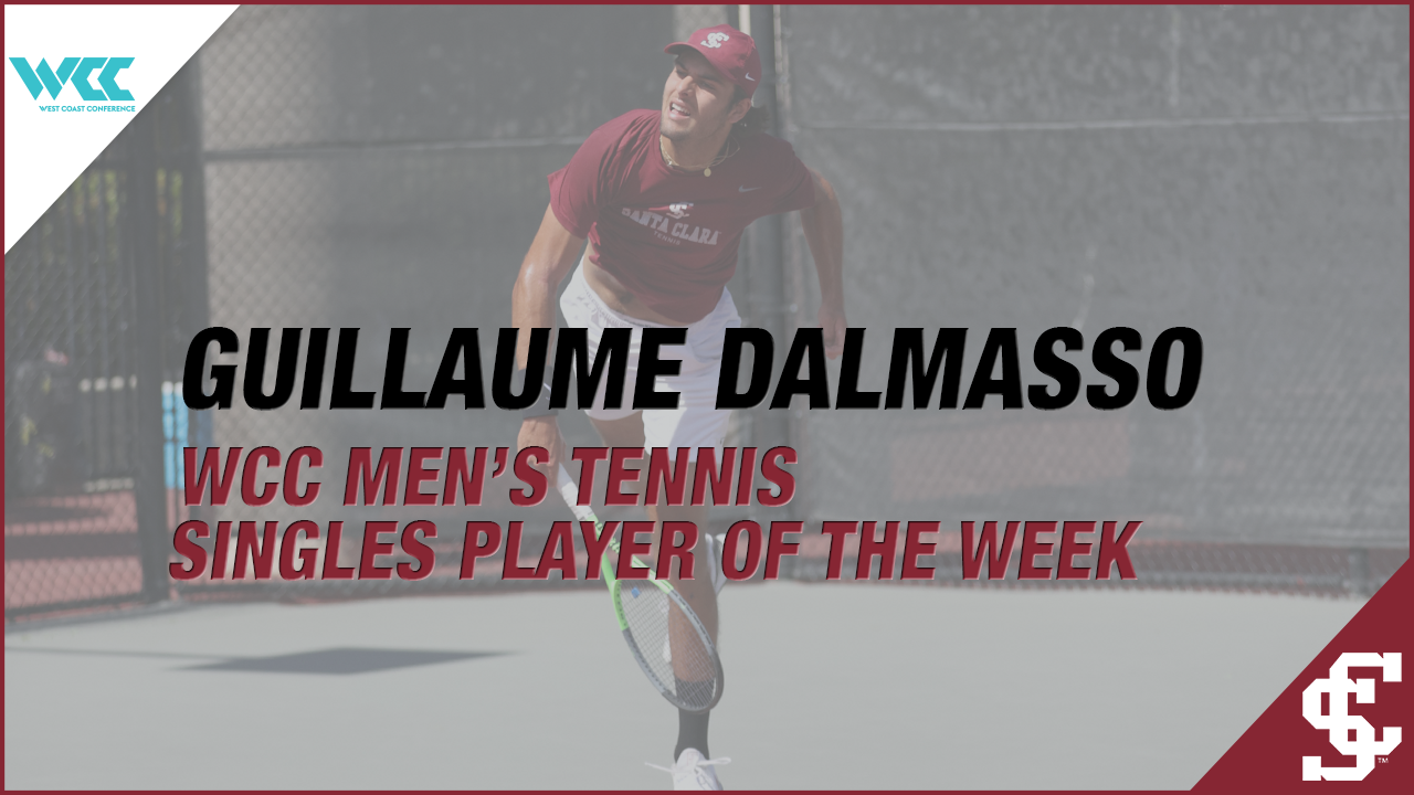 Dalmasso Named WCC Men’s Tennis Singles Player of the Week